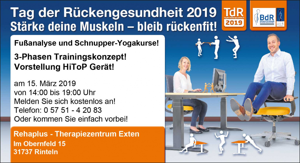 Tag der Rückengesundheit 2019 Timer Bild
